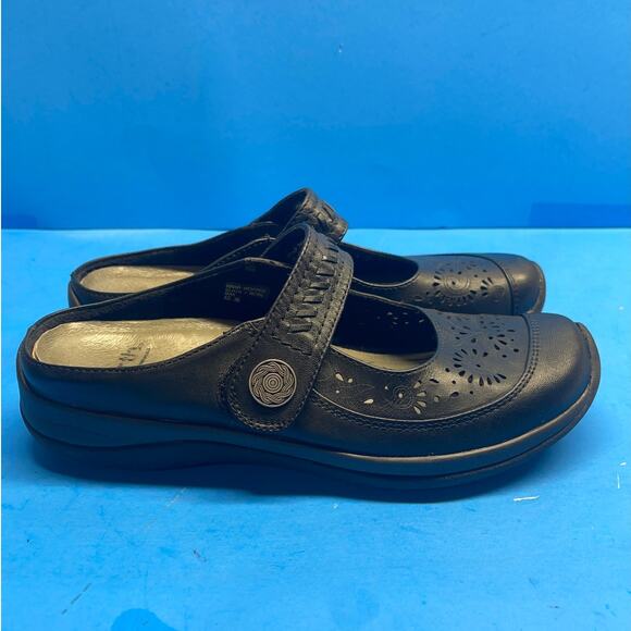 EARTH ORIGINS Women's Leather Shoes Black Loafer Slip On Comfort Jocelyn  8 M - Picture 9 of 12